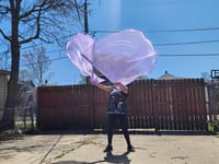 Image 3 of Healing worship flags - Peace(lilac) Child