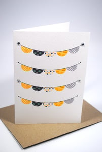 Image of Beautiful Bunting Handmade Card (to go with that gift voucher)