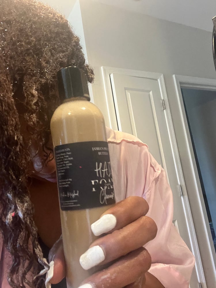 Image of Jamia’s Black Soap + Herbal-Growth Foam Hair Cleanser 