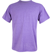 Image 2 of Heather Purple 50/50 Unisex Short Sleeve T-Shirt