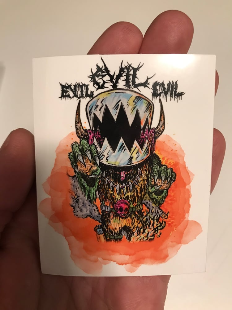 Image of METAL HEAD STICKER 