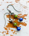 Golden Hills turquoise and lapis earrings