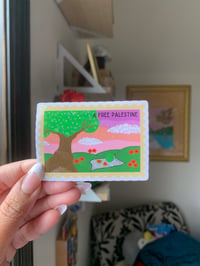 Image 3 of “A Free Palestine” Ticket Sticker