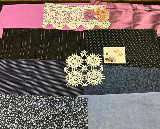 Blue and Mauve/Purple cotton shirt packs