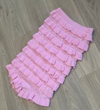 Ruffle soft knit playsuit 