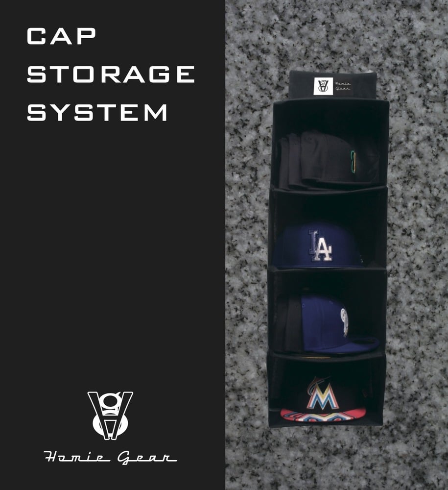 Homie Gear Storage Case Hat Rack 4 Wide Shelves, Caps and Hats Organizer,  Door Wall Closet Hanging