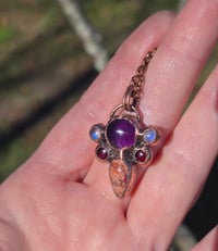 Image 2 of Electroformed Jelly opal necklace 10