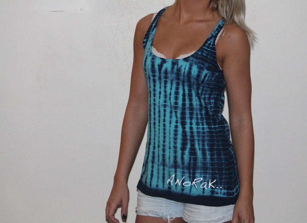 Image of Girls ANoRaK.. Tie-Dye "Hand Written" Logo - Tank