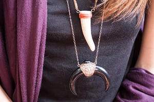 Image of Black Moon Necklace 