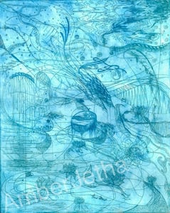 Image of Blue Dream Print A4 / A3