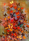 Lily Greenwood Signed Giclée Print - Heather Butterflies - A2 - Limited Edition