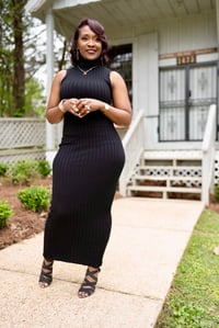 Image 1 of Ribbed Maxi Dress 