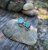 Image 1 of Turquoise post earrings 