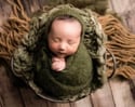 5 Pc Sets ~3 Colors Available~ Bonnet, Cap, Tieback, Wrap & Layer Newborn Photography Prop Set