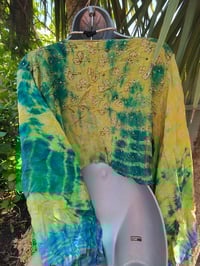 Image 4 of Wanderlust Stevie top Turquoise and yellow gold throughout