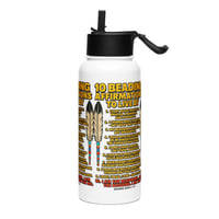 Image 3 of Stainless steel water bottle with a straw lid