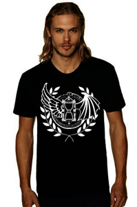 Image of Black Halos and Horns Logo Tee