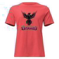 Image 2 of Women's Relaxed T-Shirt, Untamed Raven Gothic Tee