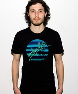 Image of Guys T-shirts (Black w/Aqua)