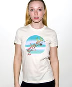 Image of Girls T-shirts (White w/Sky Blue)