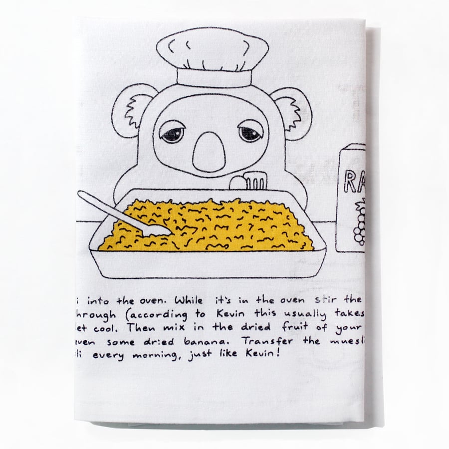 Image of Kevin the Koala's Terrific Toasted Muesli - Tea Towel
