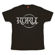 Image of KORU T-Shirt, Screen print logo on quality black Fanshirts