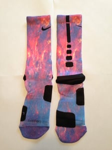 Image of Custom Fire Galaxy Elite Socks