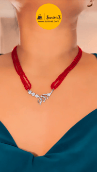 Image 3 of Gaurika - Short American Diamond Hydropotey Mangalsutra
