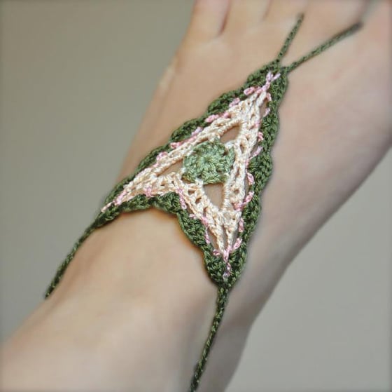 Image of PATTERN ONLY (PDF File) - Boho Barefoot Crochet Sandals
