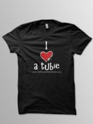 Image of I Heart a Tubie T-Shirts - Black