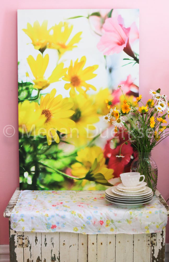 Image of Flowers in the Wind Canvas