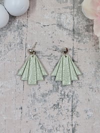 Image 5 of Embossed Art Deco Earrings