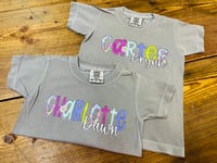 Kids Personalize NEON Font T-Shirt
