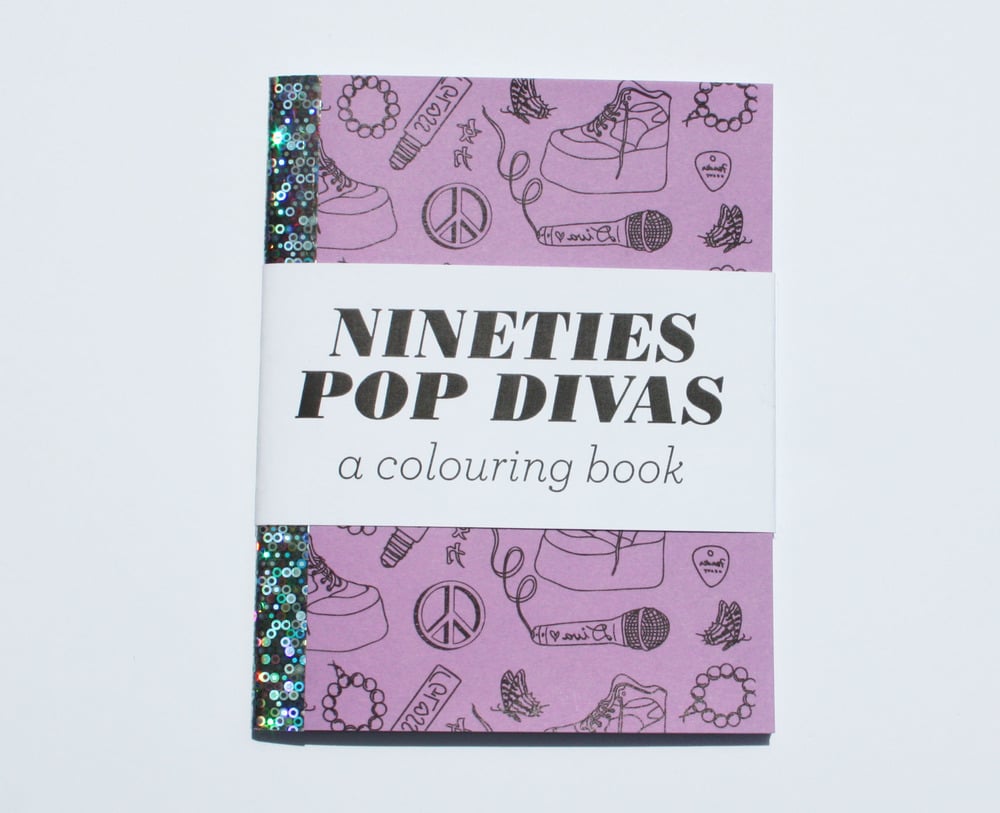 Image of 90s Pop Divas - A Mini Colouring Book