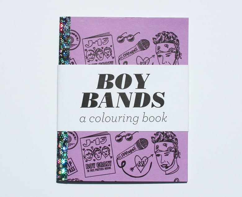 Image of Boy Bands - A Mini Colouring Book