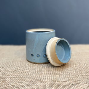 Image of Garlic jar - grey