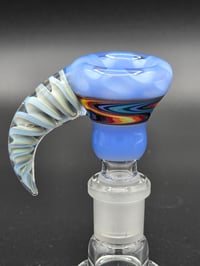 Image 4 of Blue 14mm Slide With Horn