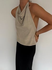 Image 1 of AKARI TOP - GREY SUEDE