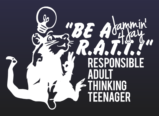 Image of "Be a R.A.T.T." vinyl decal 
