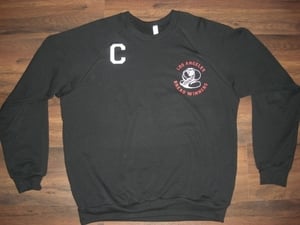 Image of "Big Boy Club" Crewneck Sweaters (Jet Black/Fire Red/Blind White)