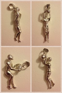 Image of Sterling Silver #23 Michael Jordan Moving-parts Pendant (.925 silver)