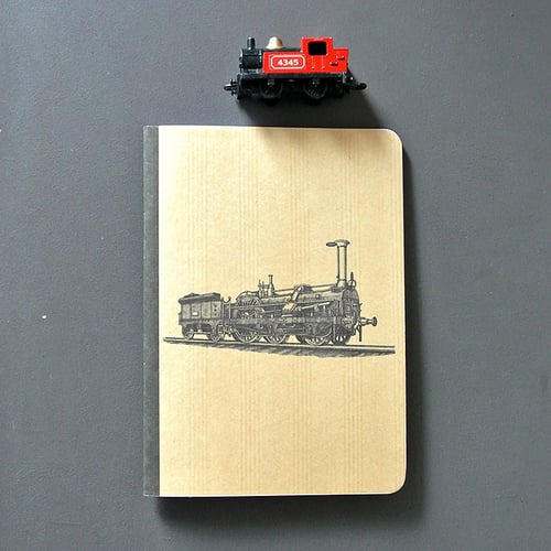 Image of Cahier A5 Locomotive couverture Kraft