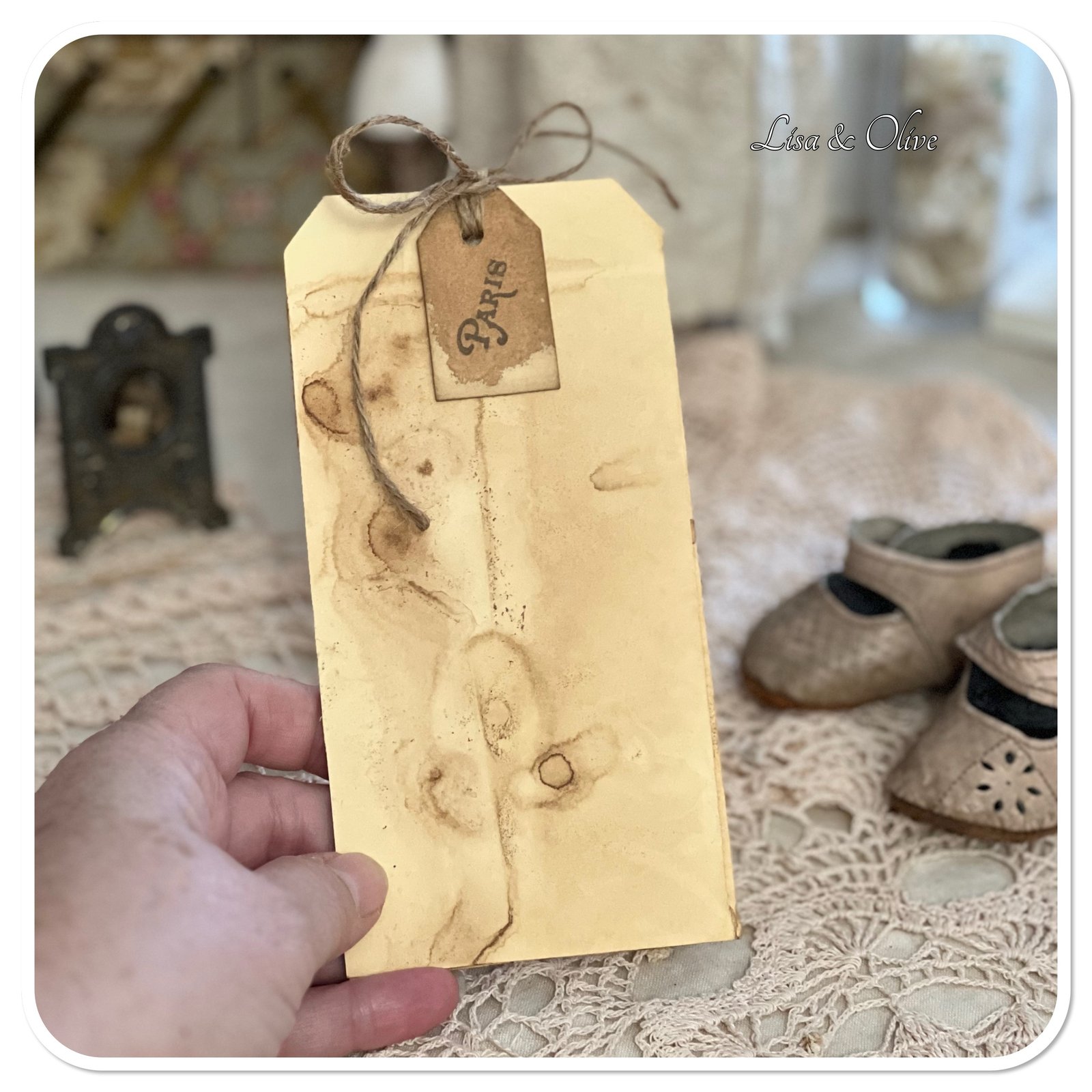 Extra large kraft luggage tags top