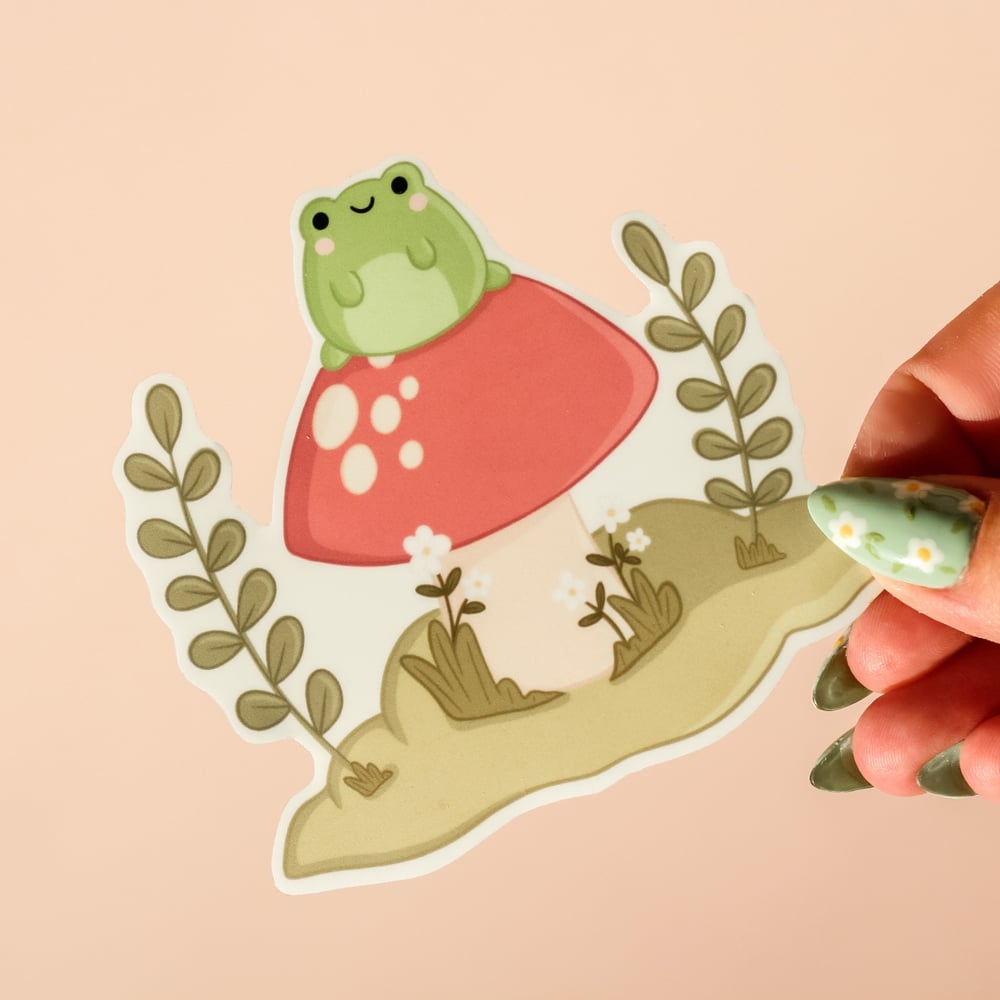 Image of Mushroom Frog Sticker 