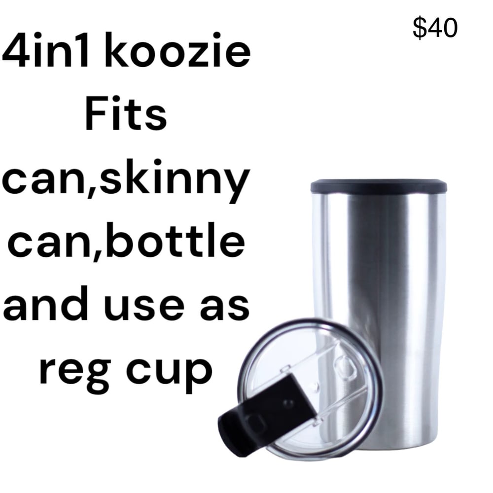 Image of Custom 4in1 koozie