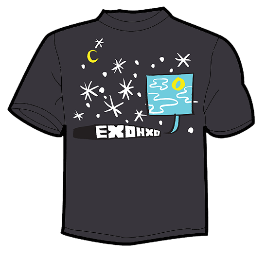 Image of Exohxo "Night Sky" t-shirt