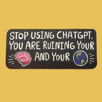 I hate chat gbt sticker 