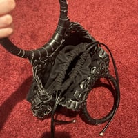 Image 5 of leather & fur purse