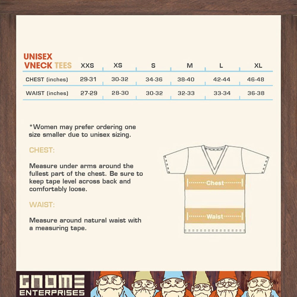 converse shirt size chart