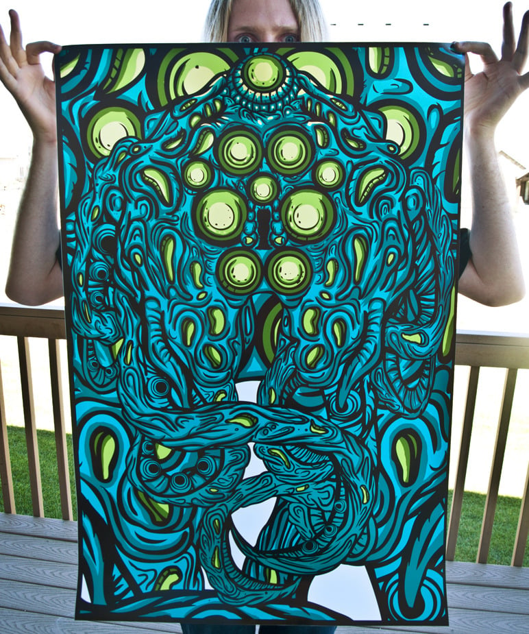Image of Space Squid Print